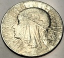 5 zł złotych 1933 Głowa Kobiety Polonia Jadwiga Babka SREBRO