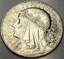 10 zł złotych 1932 Głowa Kobiety Polonia Jadwiga Babka SREBRO