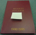 235. NIEKOMPLETNY Album, klaser na monety 1990-1995 z monetami