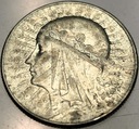 5 zł złotych 1933 Głowa Kobiety Polonia Jadwiga Babka SREBRO