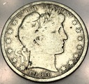 USA 1/2 dolara half dollar 1905 S Barber SREBRO