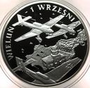 10 zł złotych 2009 Wieluń 1 września 1939 SREBRO