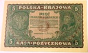 1919 5 Pięć Marek Polskich II Serja CB