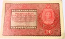 1919 20 Dwadzieścia Marek Polskich II Serja DT