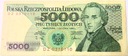 1988 5000 zł złotych Chopin seria DZ