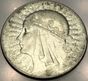 10 zł złotych 1932 Głowa Kobiety Polonia Jadwiga Babka SREBRO nr2