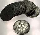 zestaw LOT 10x 50 gr groszy 1923 NIKIEL