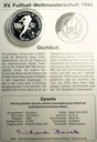 Dżibuti 100 francs franków 1994 Mistrzostwa Świata CUP FIFA USA 1994 SREBRO