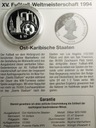 Karaiby Wschodnie 10 dolarów dollars 1994 Mistrzostwa Świata WORLD CUP USA