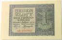 1941 1 zł Jeden Złoty, seria AB