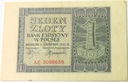 1941 1 zł Jeden Złoty, seria AE