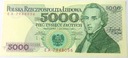 1988 5000 zł złotych Chopin seria EA