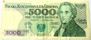 1988 5000 zł złotych Chopin seria DU