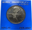 100 zł złotych 1974 Maria Skłodowska-Curie SREBRO