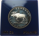 100 zł złotych 1978 Łoś Ochrona Środowiska SREBRO