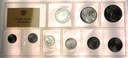 blister Polskie Monety Aluminiowe PRL rybak jagody zestaw MENNICZE