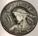 2 zł złote 1925 Kobieta i kłosy żniwiarka KROPKA SREBRO