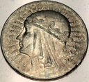 10 zł złotych 1932 Głowa Kobiety Polonia Jadwiga Babka SREBRO