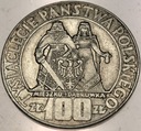 100 zł 1966 Mieszko Dąbrówka Tysiąclecie Państwa Polskiego SREBRO (nr 2)