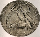 Czechosłowacja 100 koron 1948 Niepodległość SREBRO