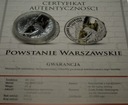 medal 2014 Powstanie Warszawskie 1944 SREBRO