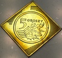 5 gr groszy 1995 2005 10 lat w obiegu KLIPA MENNICA