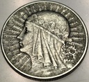 10 zł złotych 1932 Głowa Kobiety Polonia Jadwiga Babka SREBRO