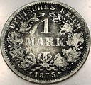 Niemcy 1 marka mark 1875 F SREBRO