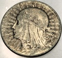 5 zł złotych 1933 Głowa Kobiety Polonia Jadwiga Babka SREBRO