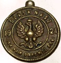 Medal Śląsk Nasz 1921 Tak Nam Dopomóż Bóg