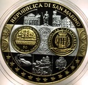 Wspólna Waluta Euro SAN MARINO 40 mm SREBRO