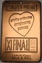 plakieta 2003 WOŚP XI Finał Polska Miedź cegiełka