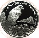 20 zł złotych 2008 Sokół Wędrowny Zwierzęta Świata SREBRO