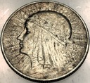 5 zł złotych 1932 Głowa Kobiety Polonia Jadwiga Babka SREBRO
