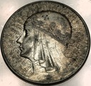 10 zł złotych 1932 Głowa Kobiety Polonia Jadwiga Babka SREBRO (nr 2)