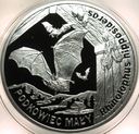 20 zł złotych 2010 Podkowiec Mały nietoperz Zwierzęta Świata SREBRO