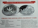 Orzeł Władysława Jagiełły 1420 Historia Godła Polskiego SREBRO