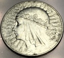 10 zł złotych 1932 Głowa Kobiety Polonia Jadwiga Babka SREBRO