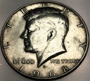 USA 1/2 dolara Half Dollar 1968 KENNEDY John F JFK SREBRO