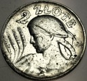 2 zł złote 1925 Kobieta i kłosy żniwiarka KROPKA SREBRO