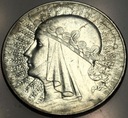 10 zł złotych 1932 Głowa Kobiety Polonia Jadwiga Babka SREBRO