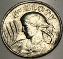 1 zł złoty 1925 Żniwiarka Kobieta i kłosy kropka SREBRO