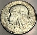 5 zł złotych 1934 Głowa Kobiety Polonia Jadwiga Babka SREBRO