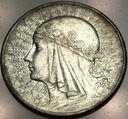 10 zł złotych 1932 Głowa Kobiety Polonia Jadwiga Babka SREBRO