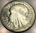 10 zł złotych 1933 Głowa Kobiety Polonia Jadwiga Babka SREBRO