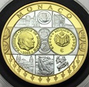 Wspólna Waluta Euro Monako, SREBRO Ag999, 18g 40mm