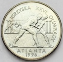2 zł złote 1995 Atlanta Zapasy Igrzyska