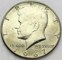 USA 1/2 Dolara Half Dollar 1967 Kennedy