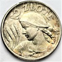 2 złote 1925 Kobieta i kłosy żniwiarka kropka (7)