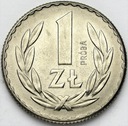 Próba NIKIEL 1 zł złoty 1957 RZADKA PIĘKNA